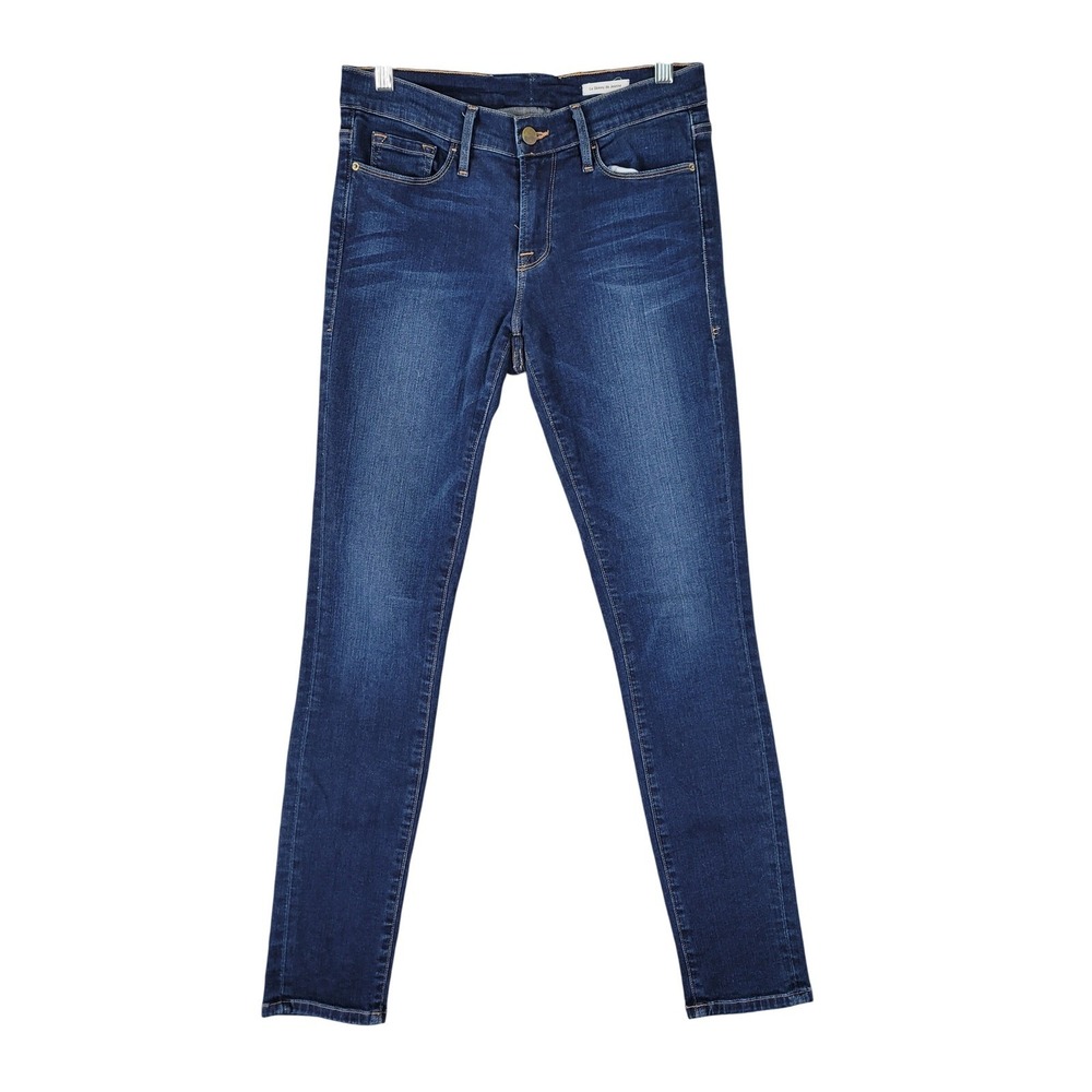 FRAME Le Skinny de Jeanne Jeans Womens 27 Blue Low Rise London Los Angeles
